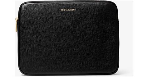 torba na laptopa michael kors|Pebbled Leather 13 Inch Laptop Case .